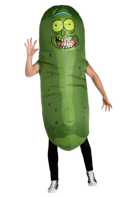 pickle costumes|inflatable pickle rick costume.